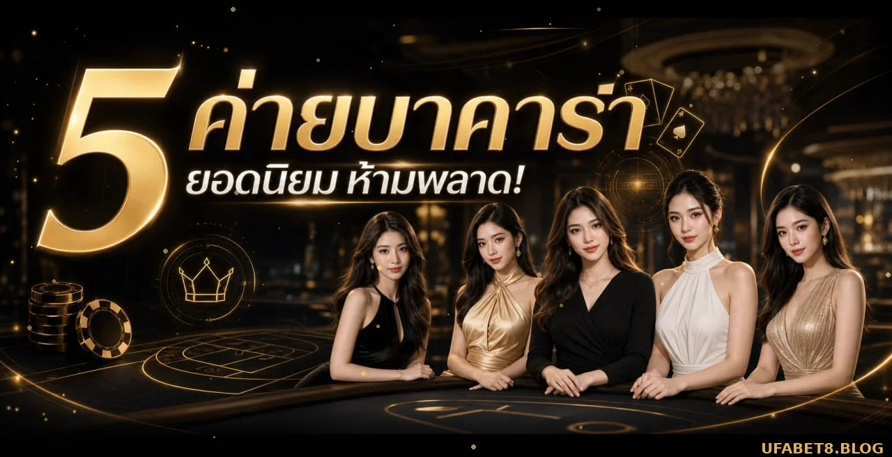UFABET8 รวม 5 ค่ายบาคาร่ายอดนิยม เล่นสดกับดีลเลอร์